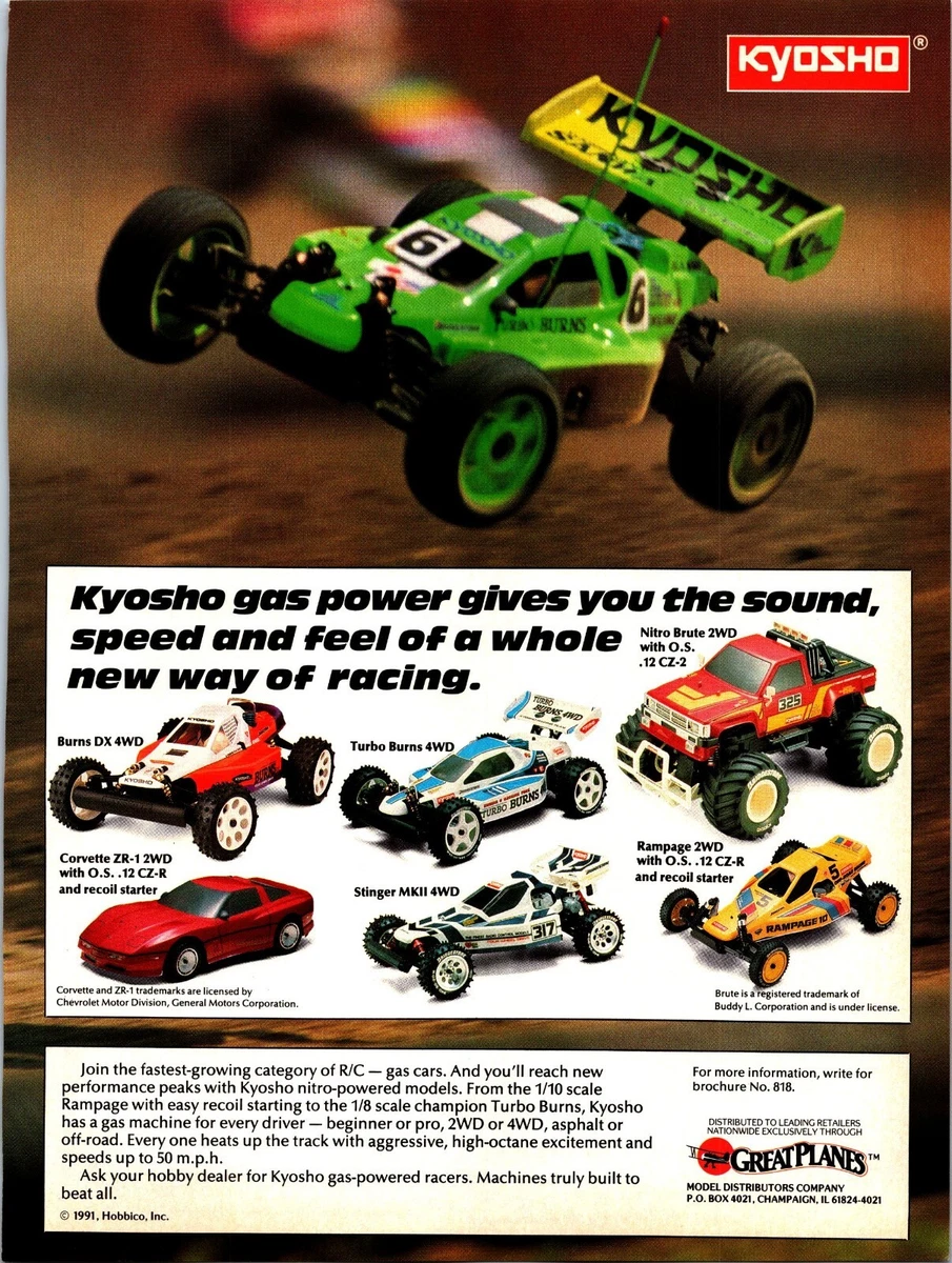 Kyosho Burns Hobby RC Car, Truck & Motorcycle Models & Kits
