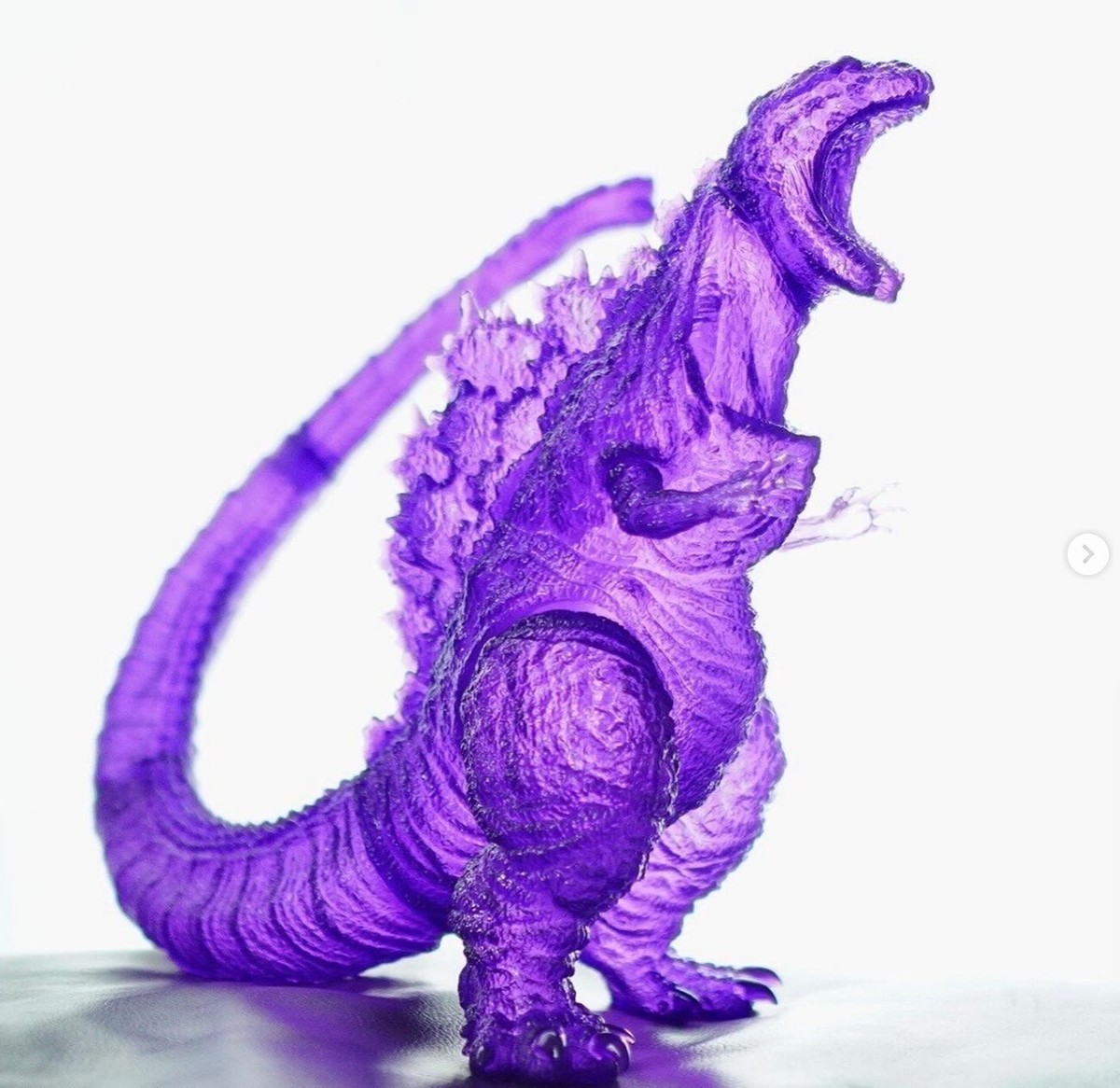 Godzilla2016 4th Form Shin Godzilla Clear Purple Molding Unpainted
