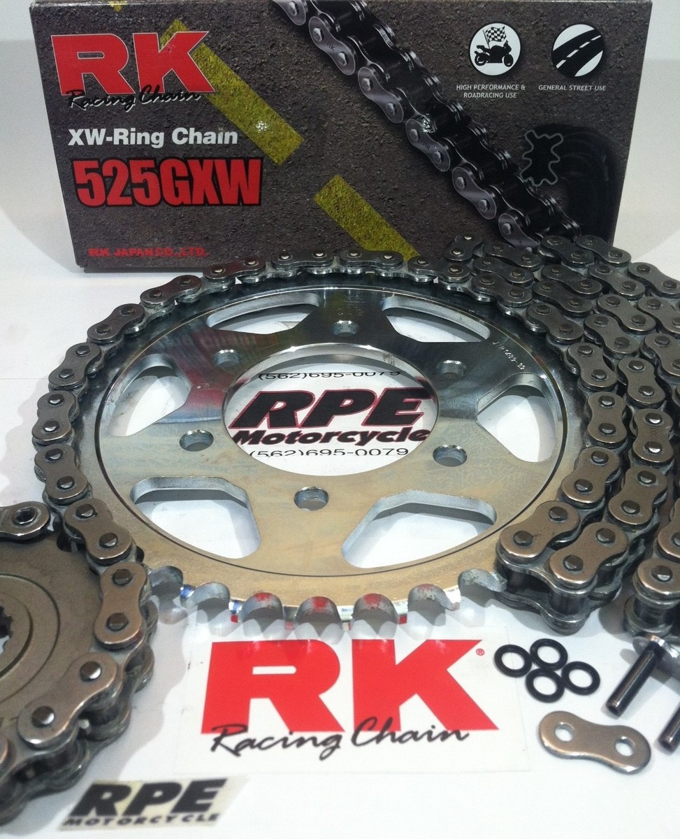 2021-2024 KAWASAKI ZX10R ZX-10 ZX10 RK 525 GXW SILVER CHAIN AND