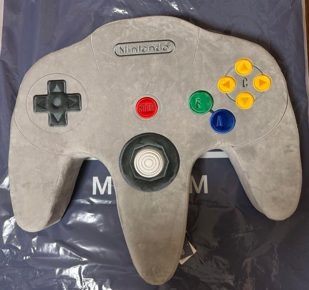 Nintendo Museum Nintendo 64 Controller Plush toy Big Cushion