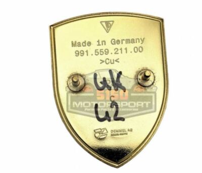 Porsche 911 Boxster Cayenne Panamera Hood Crest Emblem KIT