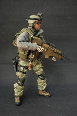 1/6 Hot Toys Soldier Story U S Army Ranger 75th Regiment MK16 SCAR