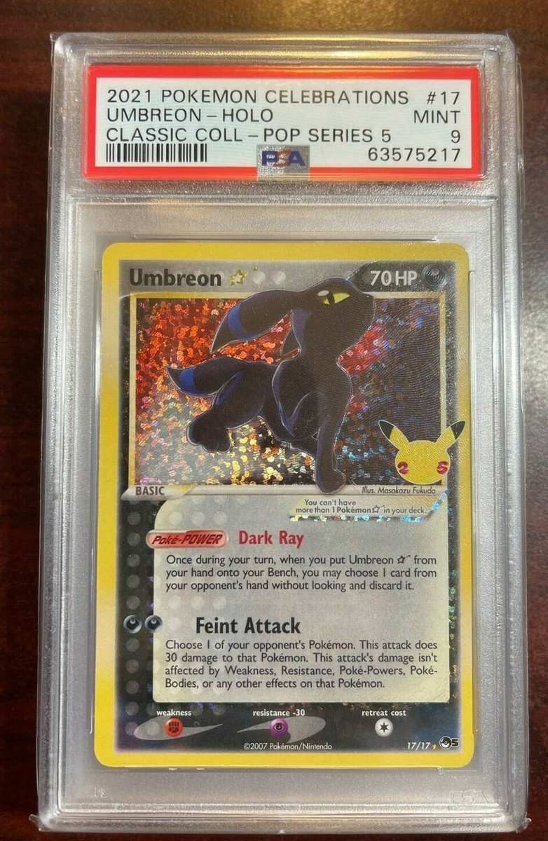 Umbreon Gold Star Pop 5 Series Celebrations PSA 9 Mint | eBay