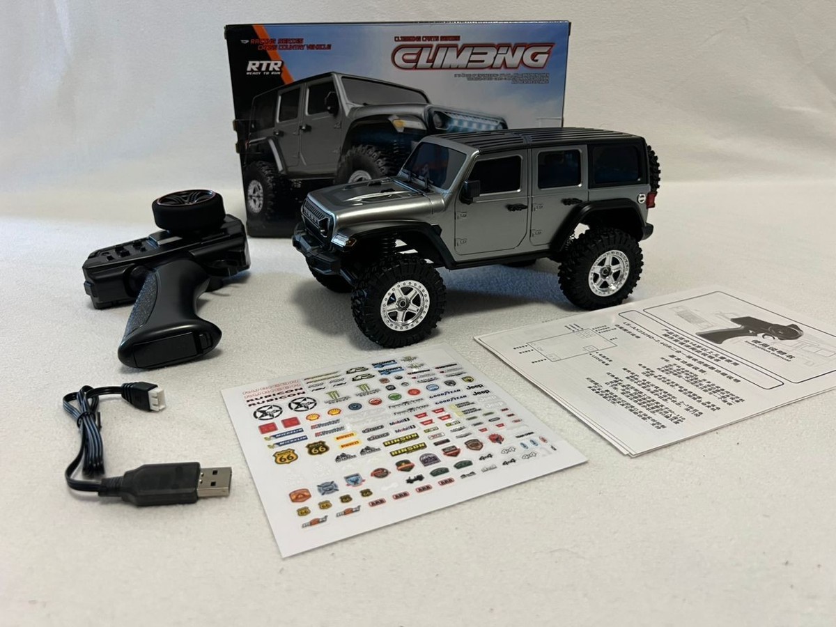 JJRC C8801 1:18 4WD RC Rock Crawler Truck – LED Lights, 40 min Run