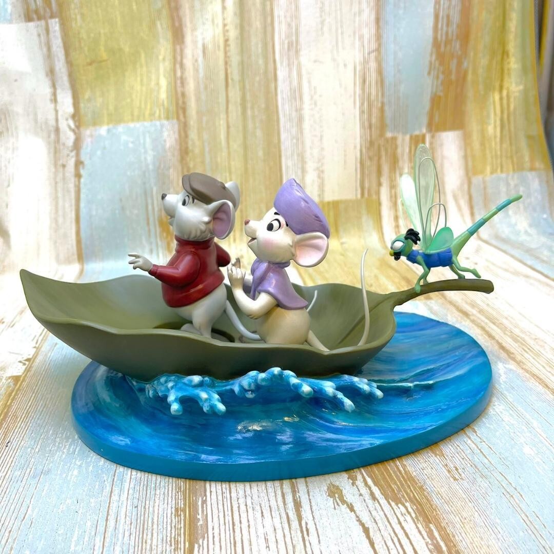 WDCC Bianca's Adventure 3-piece set The Rescuers Dragonfly Mouse