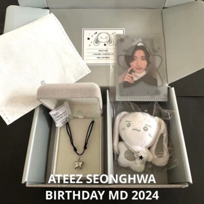 ATEEZ SEONGHWA BIRTHDAY KIT 2024 NECKLACE Plush Doll Key Ring