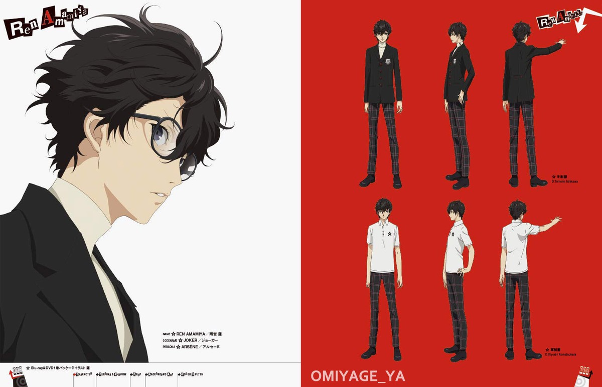 Persona 5 The Animation Art book Illustrations Japanese | eBay