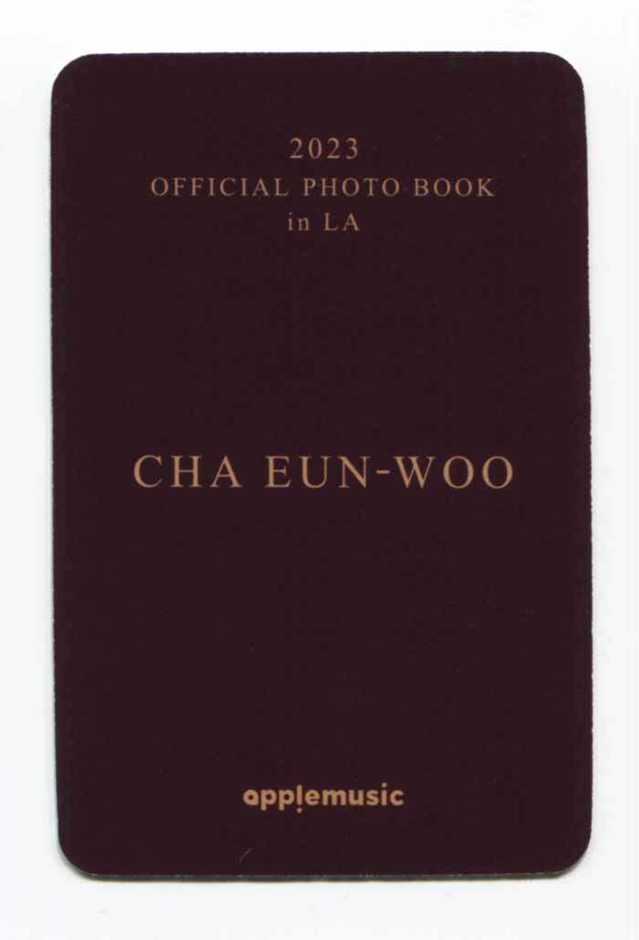 CHA EUN WOO 2023 Photo Book in LA [APPLE MUSIC] POB EXCLUSIVE