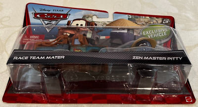 Disney Pixar Cars 2 RACE TEAM MATER & ZEN MASTER PITTY 2 Pack