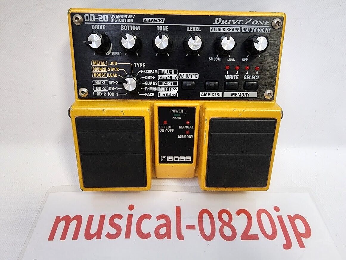 BOSS OD-20 Drive Zone Overdrive Distortion Guitar Effect Pedal | eBay