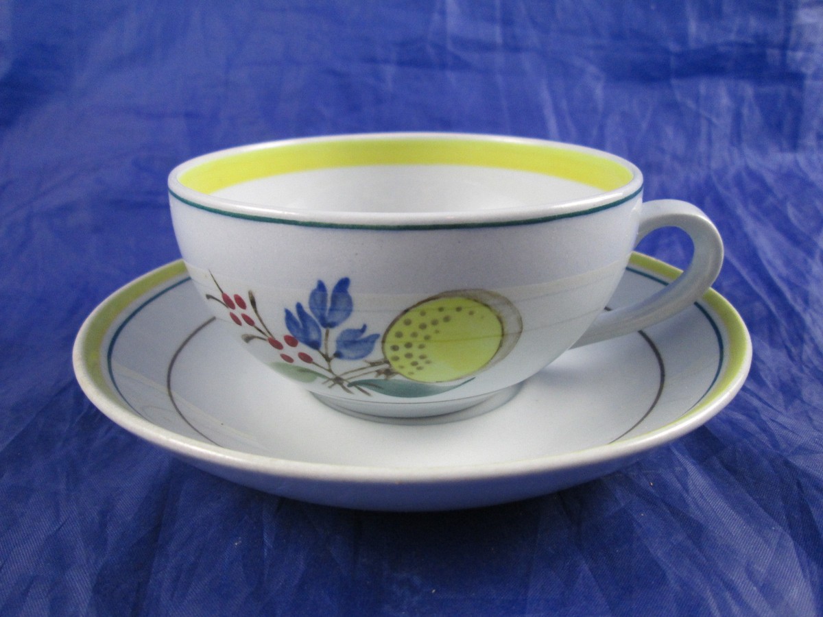 Vintage Arabia Finland Windflower Tea Cup and Saucer Plate Set | eBay