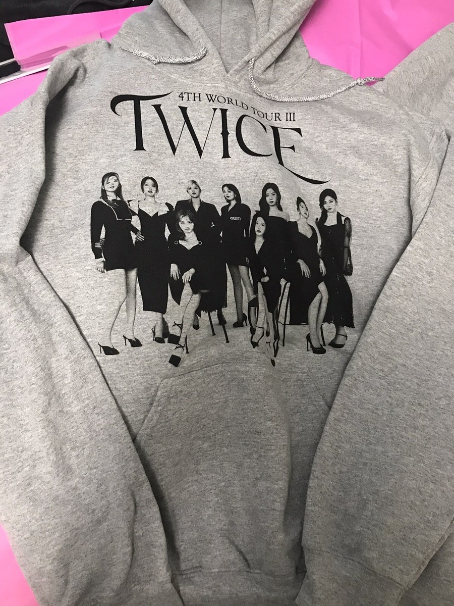 Kpop TWICE 4th WORLD TOUR Ⅲ Group hoodie official merch new size
