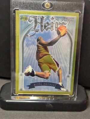 1996-97 Topps Finest Kobe Bryant Heirs Gold Rare Rookie RC Lakers