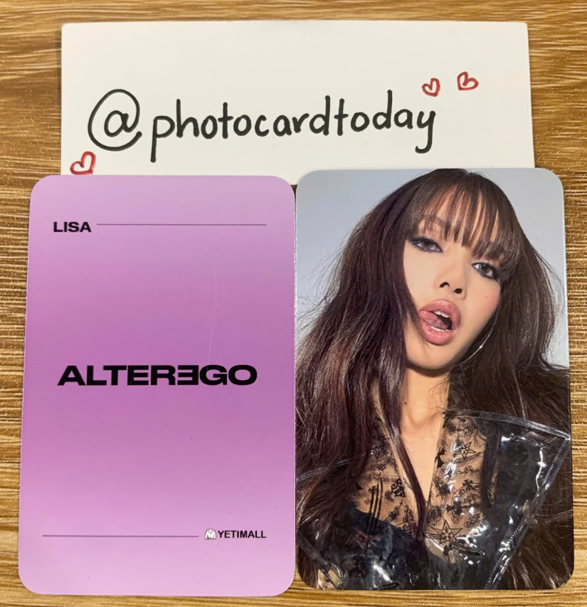LISA BLACKPINK ALTER EGO CHINA POB YETIMALL OFFICIAL PHOTOCARD