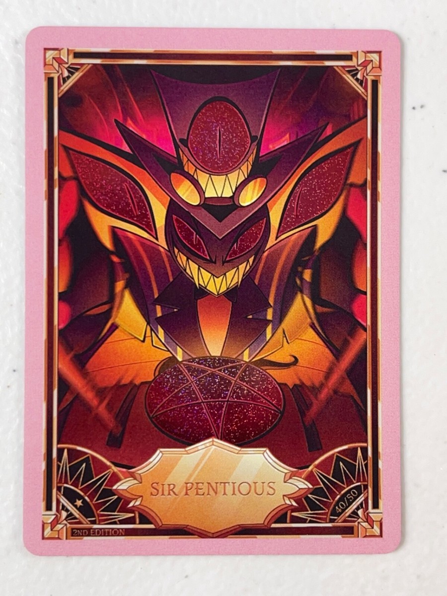 Hazbin Hotel Trading Card PINK FOIL SIR PENTIOUS 40/50 Second 2nd