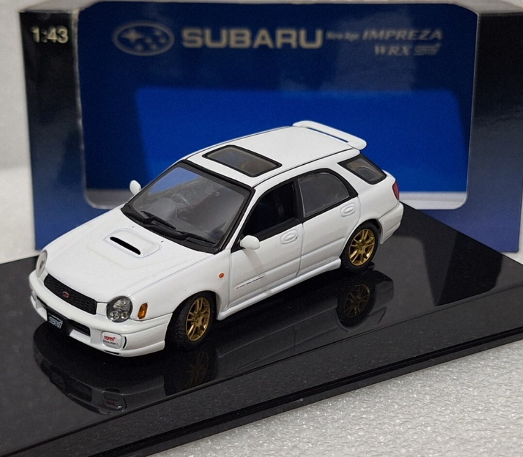 Subaru Impresa WRX Sti Wagon 2001 White 1:43 AutoArt 58633