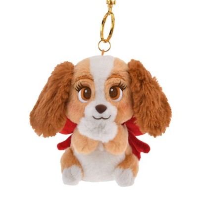 Tokyo Disney Lady and the Tramp Plush Keychain 70th Anniversary