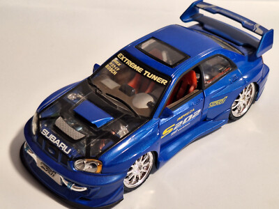 Kentoys Subaru STI 1:24 Tunning 1/24 Car Race Car Advertising