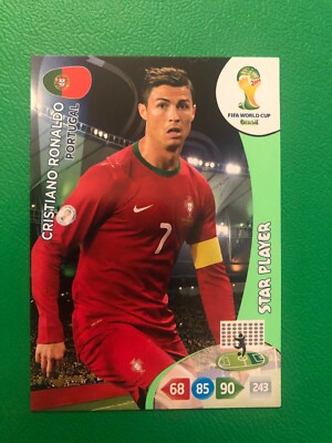 PANINI CRISTIANO RONALDO 2014 WORLD CUP TRADING CARD MINT RARE