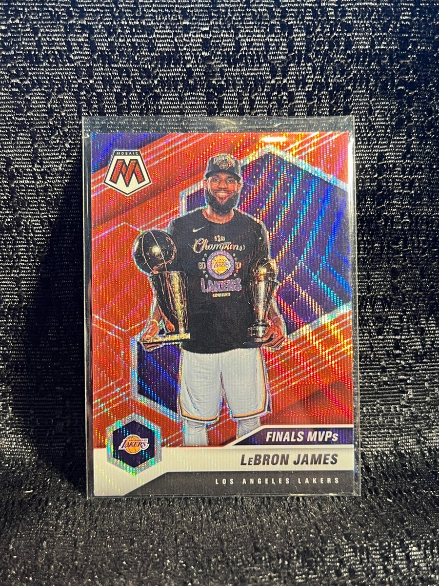 2020-21 Panini Mosaic - Finals MVPs LeBron James #297 Red Wave