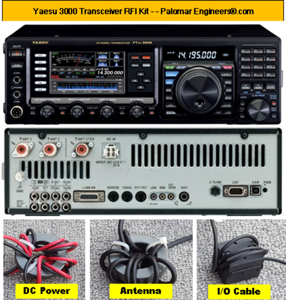 Yaesu FTDX3000 Transceiver RFI and Noise Reduction Kit, RFI Range