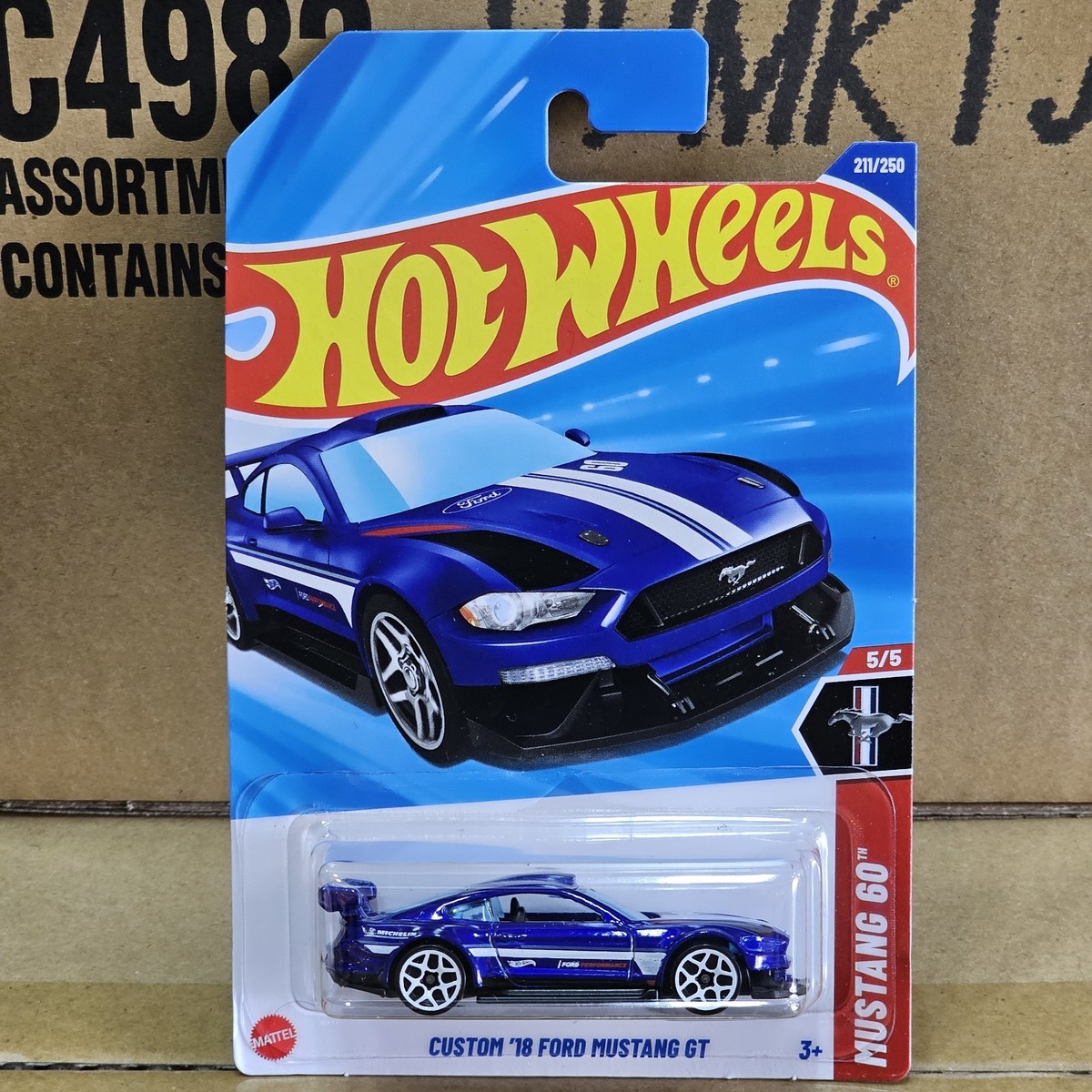 2025 HOT WHEELS MAINLINE CASE K CUSTOM 18 FORD MUSTANG GT | eBay UK