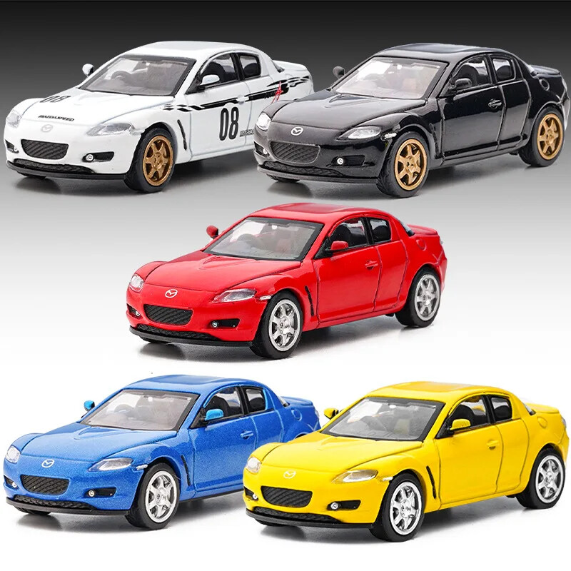 UM 1/64 Mazda RX-8 Sports Car Alloy Car Model Collection Miniature