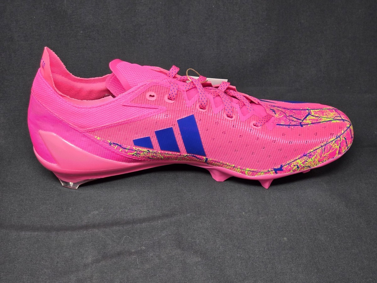 Adidas Adizero Zubaz Electric Football Cleats Shock Pink Purple