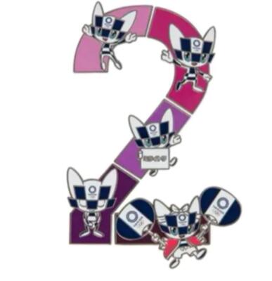 Tokyo 2020 Olympics Olympic Frame Pin Badge Set EC Limited 1 Year