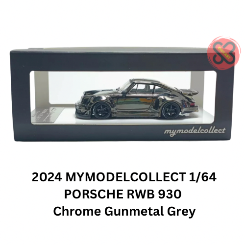 NEW 2024 MC MYMODELCOLLECT 1/64 PORSCHE RWB 930 Chrome Gunmetal