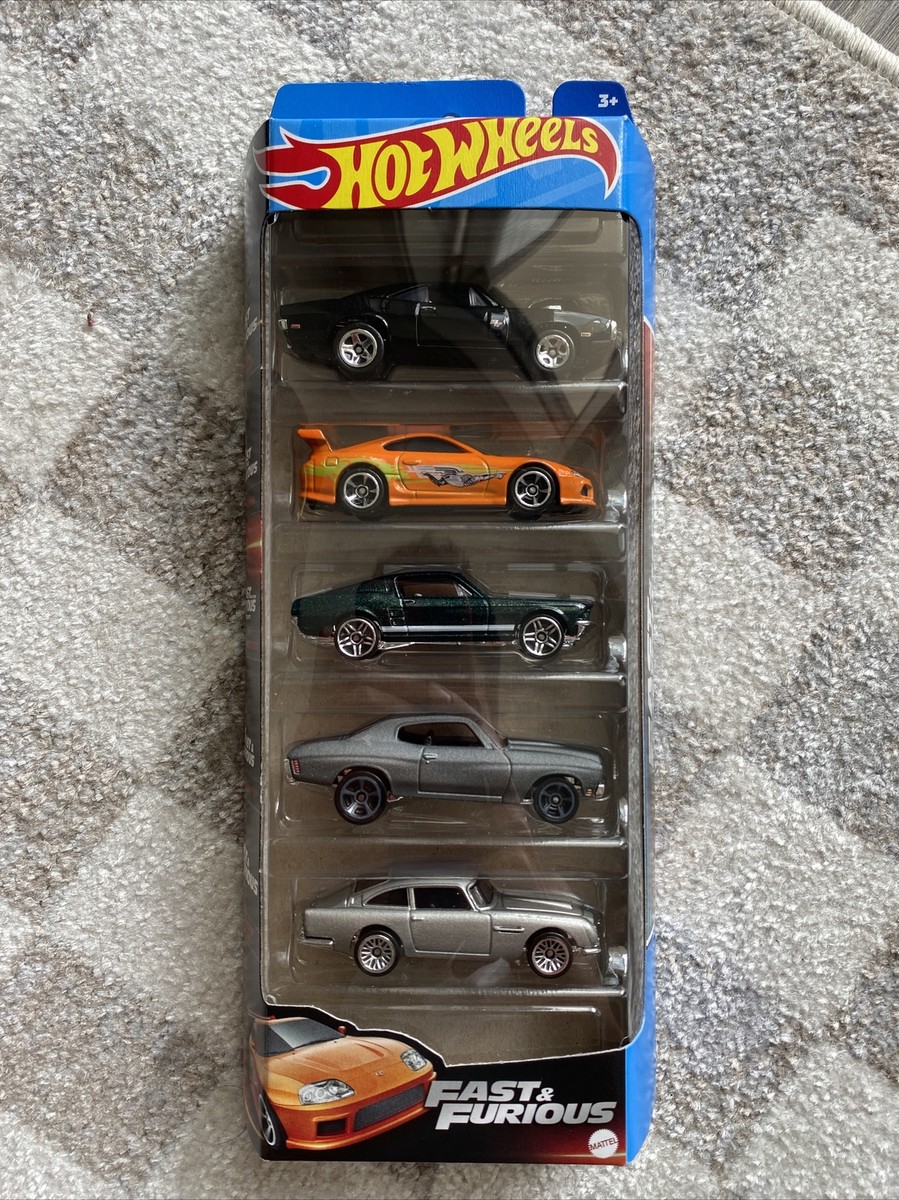 New 2023 Hot Wheels Fast & Furious 5 Pack Toyota Supra Mk4 Diecast