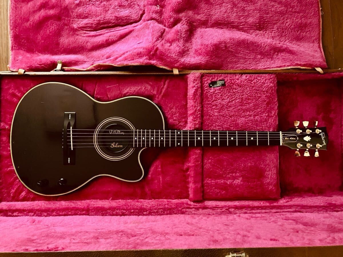 Acoustic Guitar Gibson Chet Atkins SST Wine Red with Hard Case | eBay