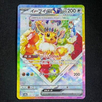Pokemon Card Japanese Eevee ex SAR 223/187 sv8a Terastal Festival