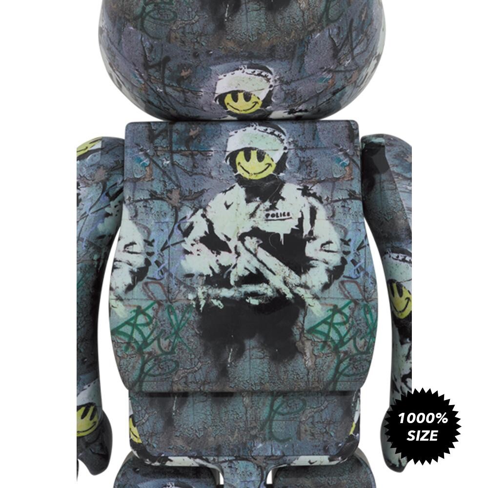 Banksy Riot Cop 1000% Bearbrick by Medicom Toy | eBay