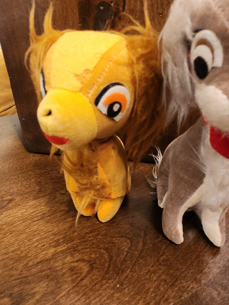 Vtg DISNEY TRAMP PLUSH TOY 50'S LADY AND THE TRAMP JAPAN Figure