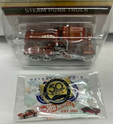2018 Hot Wheels 32nd Convention Dinner Sticker Steam Punk Truck
