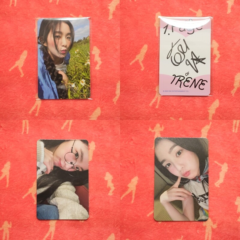 RED VELVET IRENE 1 Page of IRENE Photobook Photocard kpopmerch
