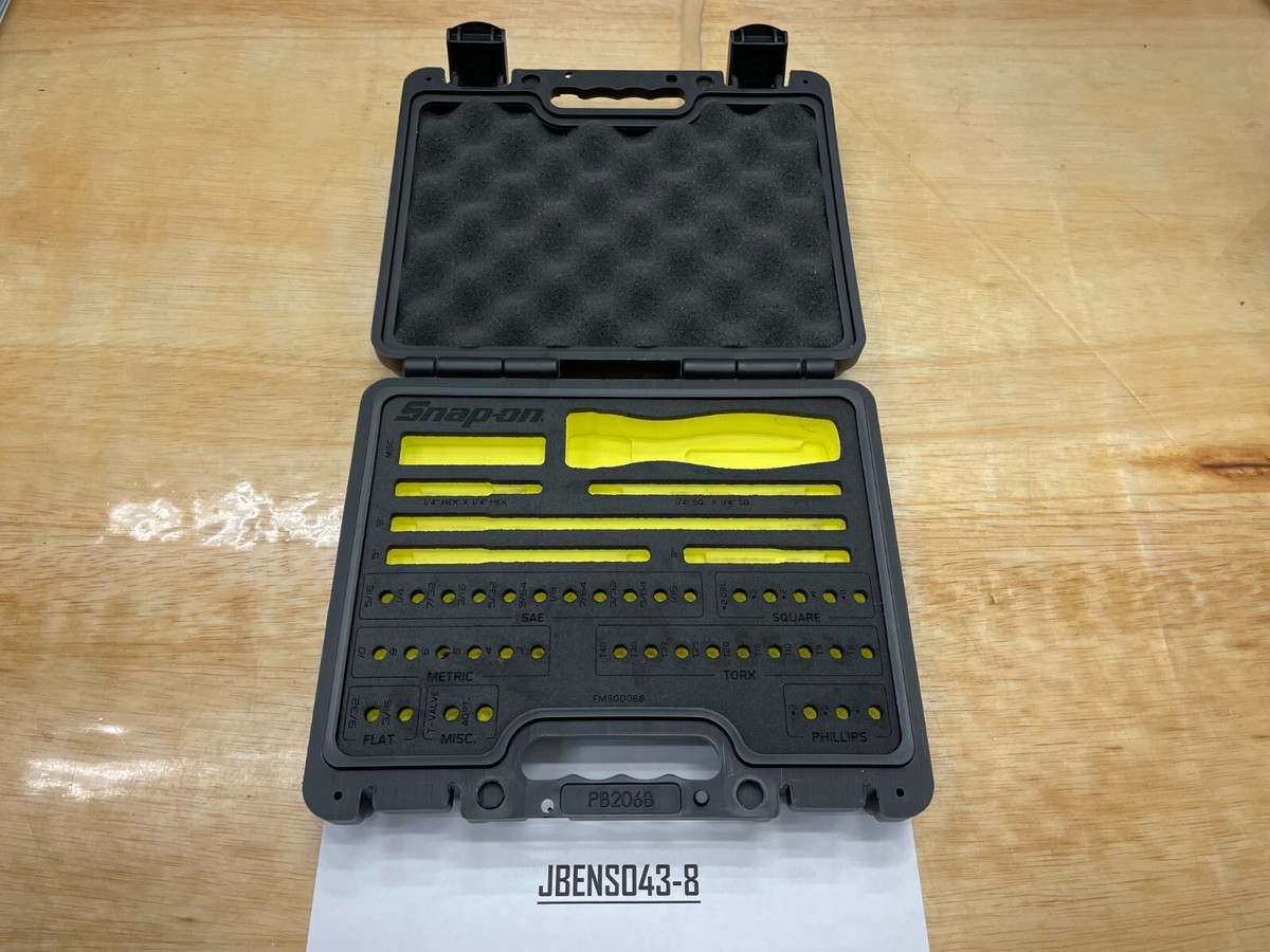 Snap-on Tools NEW HI-VIZ Case & Foam for 44pc Master Screwdriver