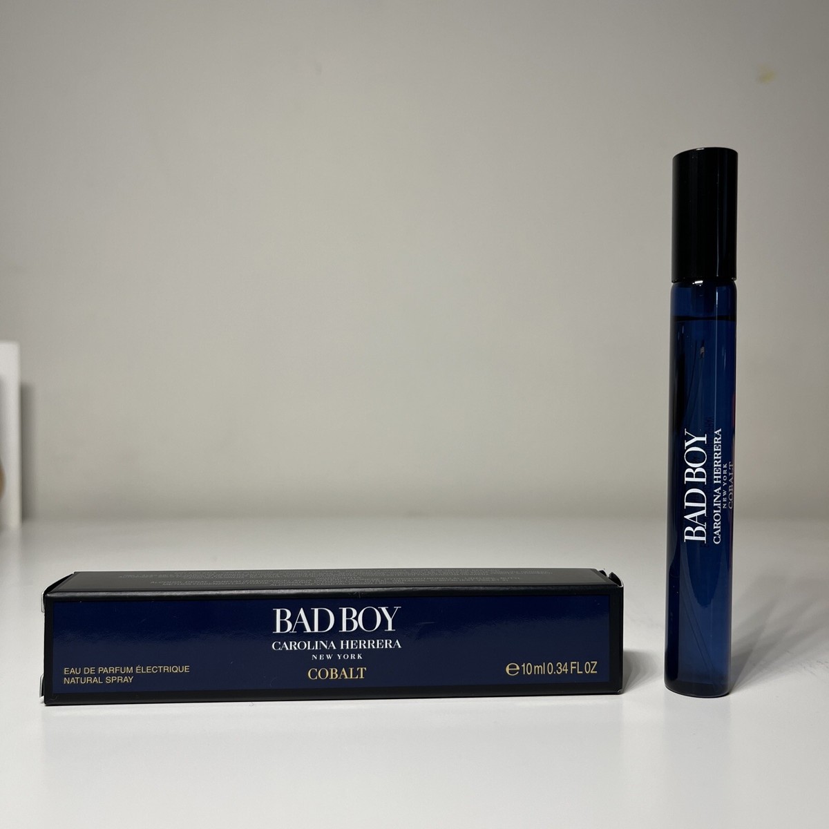NIB {Carolina Herrera} BAD BOY COBALT Eau De Parfum 0.34oz/10ml