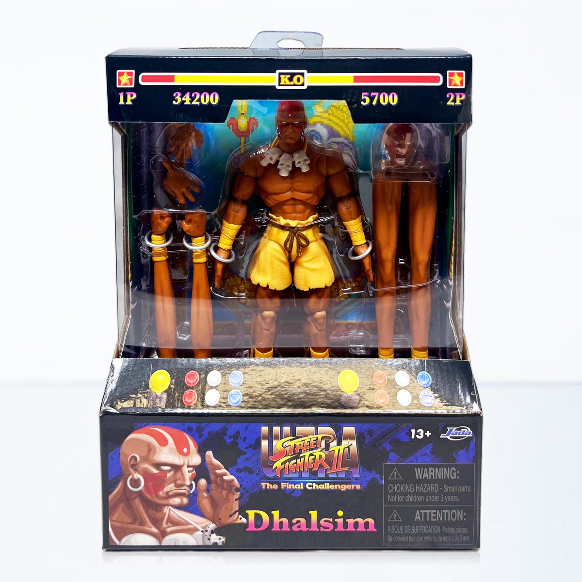Jada Toys Ultra Street Fighter II Dhalsim 6-Inch Scale Action
