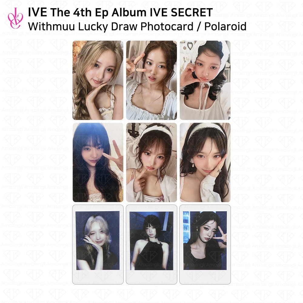 IVE 4th EP Album IVE SECRET Withmuu Luckydraw Photocard WONYOUNG