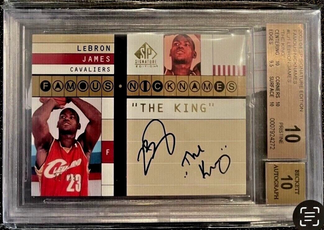 20/25 Lebron James 2003 SP Signature Edition RC Inscription The