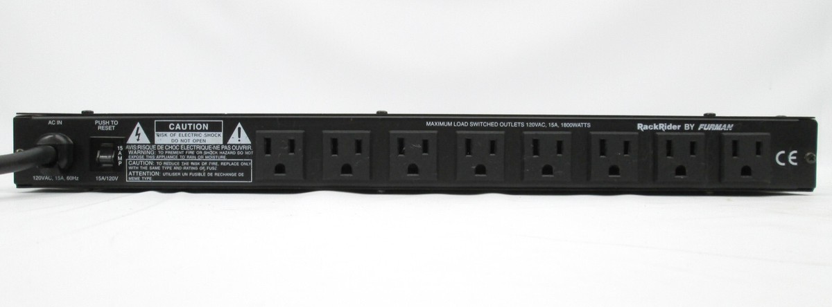 Rack Rider by Furman RR-15 Power Conditioner & Light Module 1800W