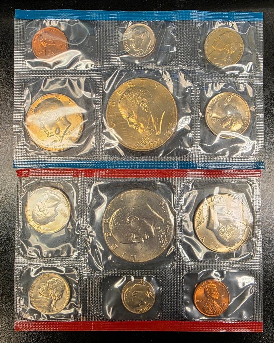 1976年 銀製未流通セット 未曾流通银色1976 美国硬币铸币厂套装| eBay