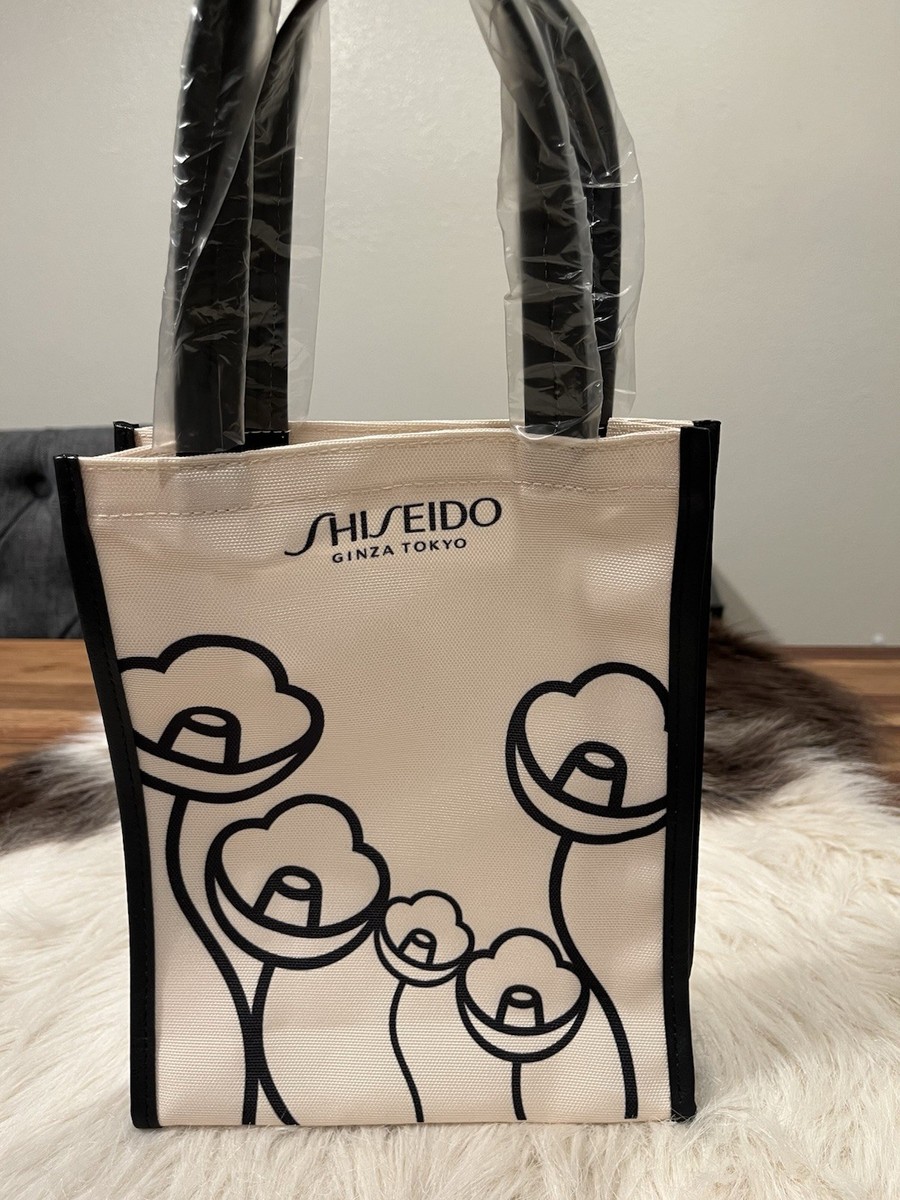 SHISEIDO GINZA TOKYO SMALL CANVAS TOTE BAG WITH HANDLE New | eBay