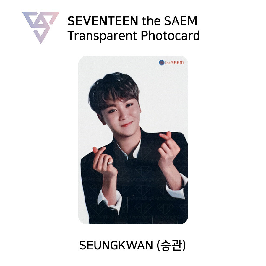 SEVENTEEN The saem Official Transparent Photocard | eBay
