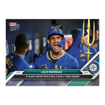 2024 Topps Now 692 Julio Rodriguez Seattle Mariners 1st 75/75