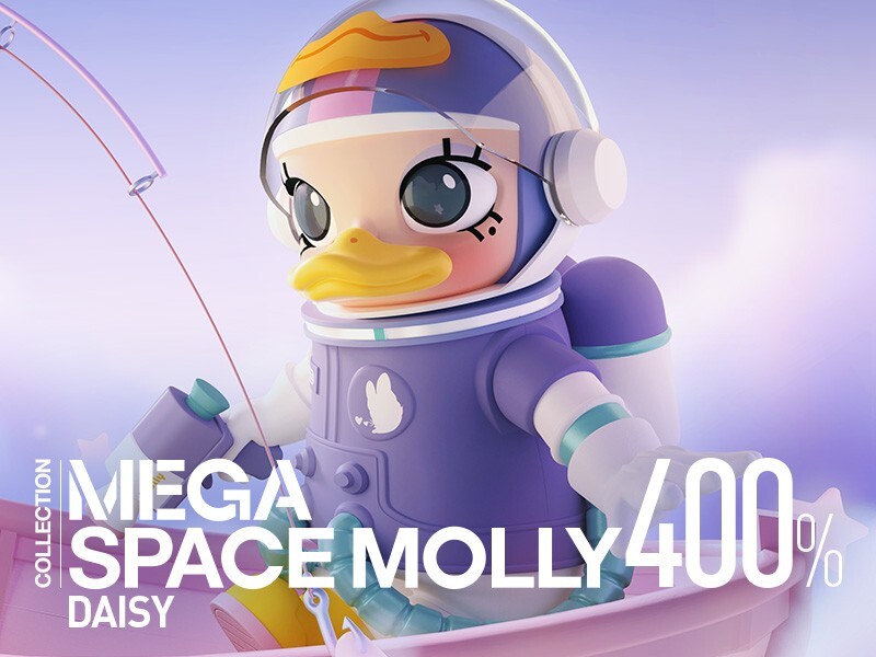 POP MART MEGA Collection 400% SPACE MOLLY Daisy Size 30cm NEW