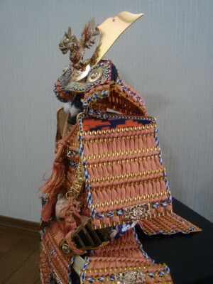 62cm SAMURAI Japanese YOROI NINGYO KABUTO Mini GOGATSU Armor Suit
