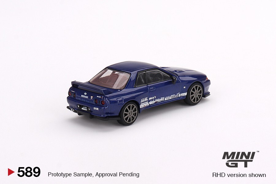 Mini GT 1:64 Nissan Skyline GT-R Top Secret VR32 Metallic Blue